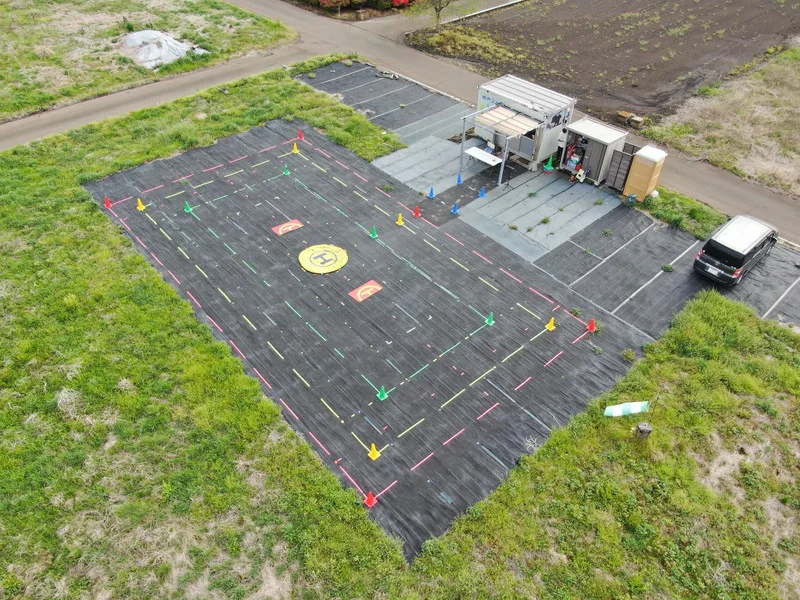 訓練場空から